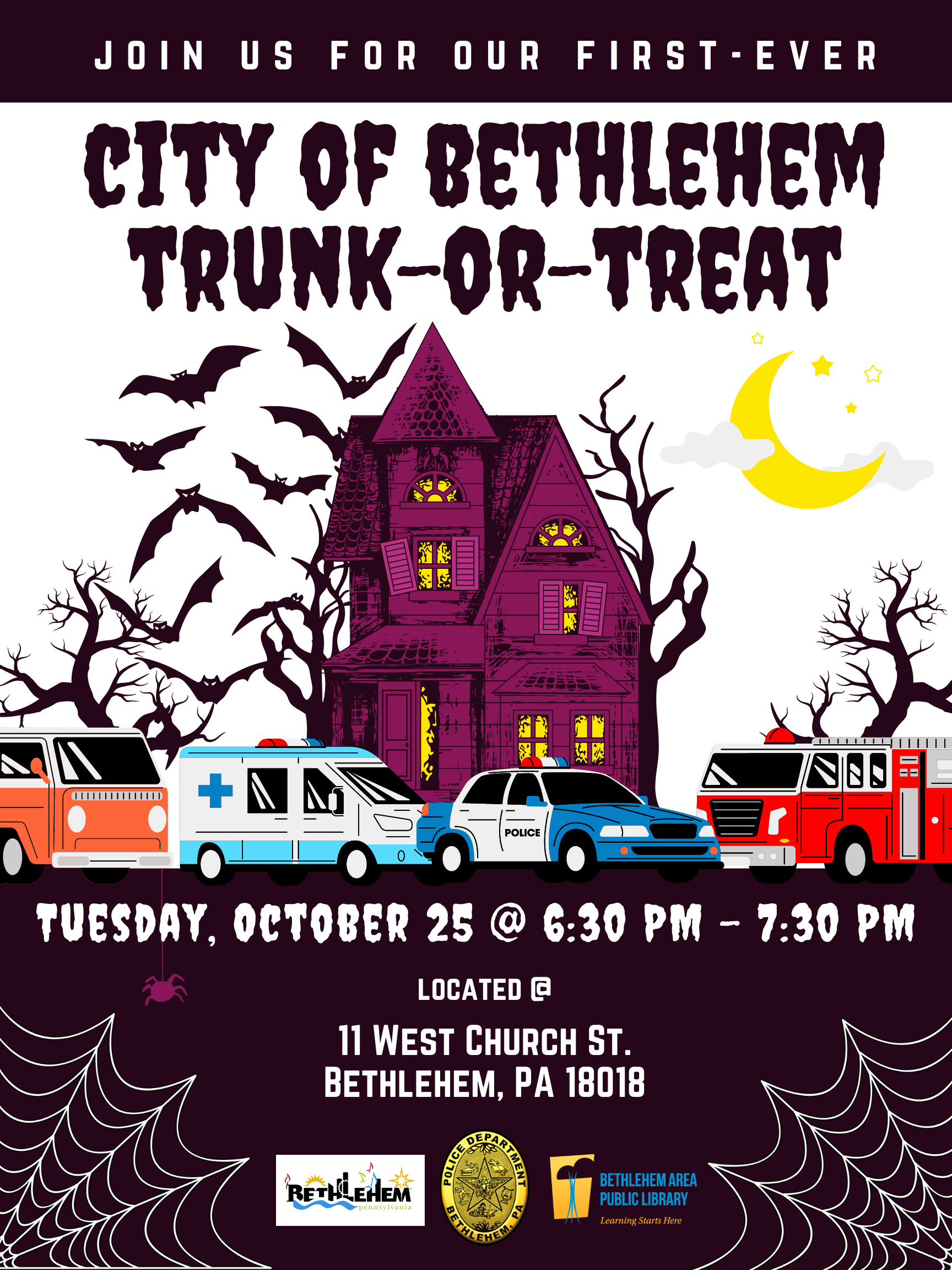 City of Bethlehem's TrunkorTreat Bethlehem Area Public Library